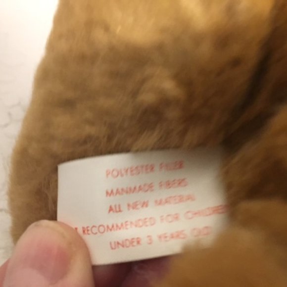 Vintage 1985 KENT Collectibles JOINTED TEDDY BEAR Straw Hat Black Neck Bow 10" - Picture 5 of 9